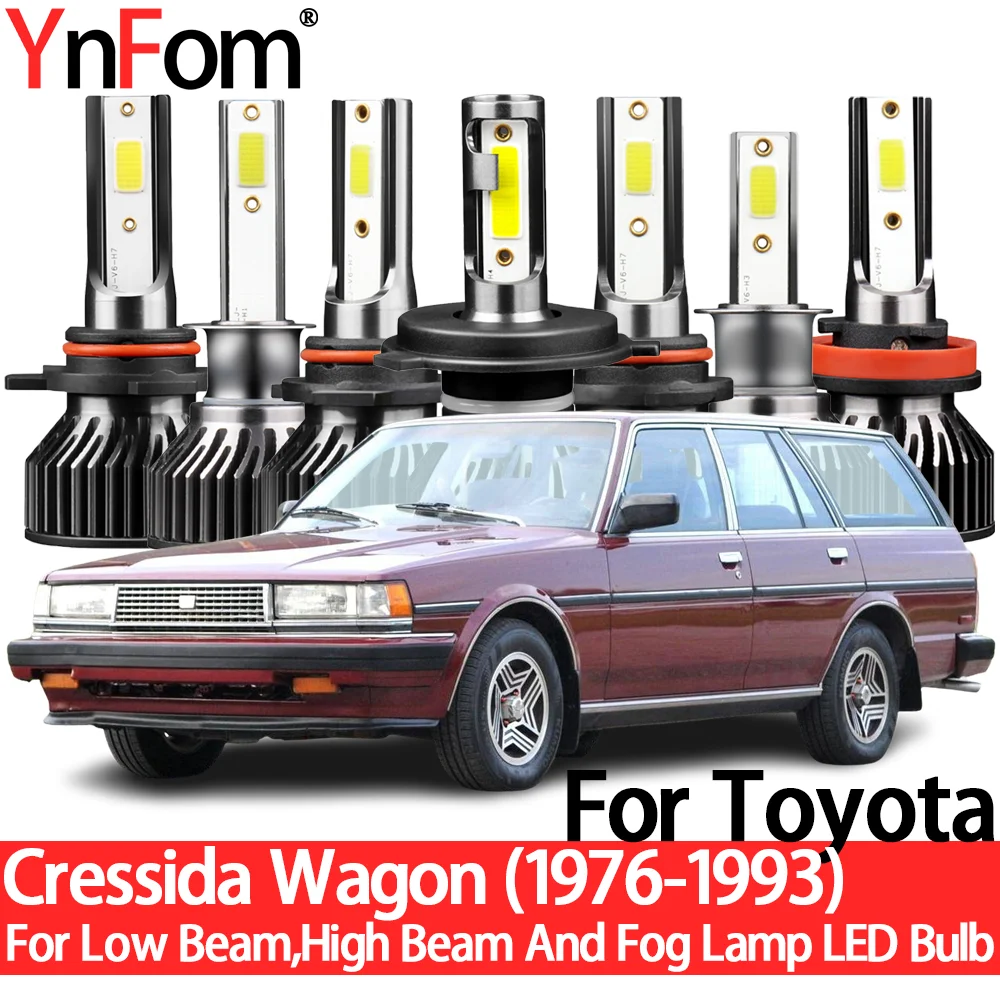 

YnFom For Toyota Cressida Wagon 1976-1993 Special LED Headlight Bulbs Kit For Low Beam,High Beam,Fog Lamp,Car Accessories