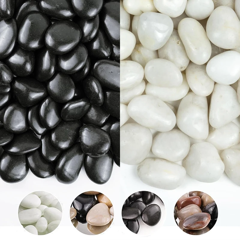 200 ~ 400 جرام الحصى 2-3 سنتيمتر الطبيعية عالية مصقول بوعاء خزان الأسماك حجر الزخرفية حديقة المناظر الطبيعية الديكور حصوه TMZ