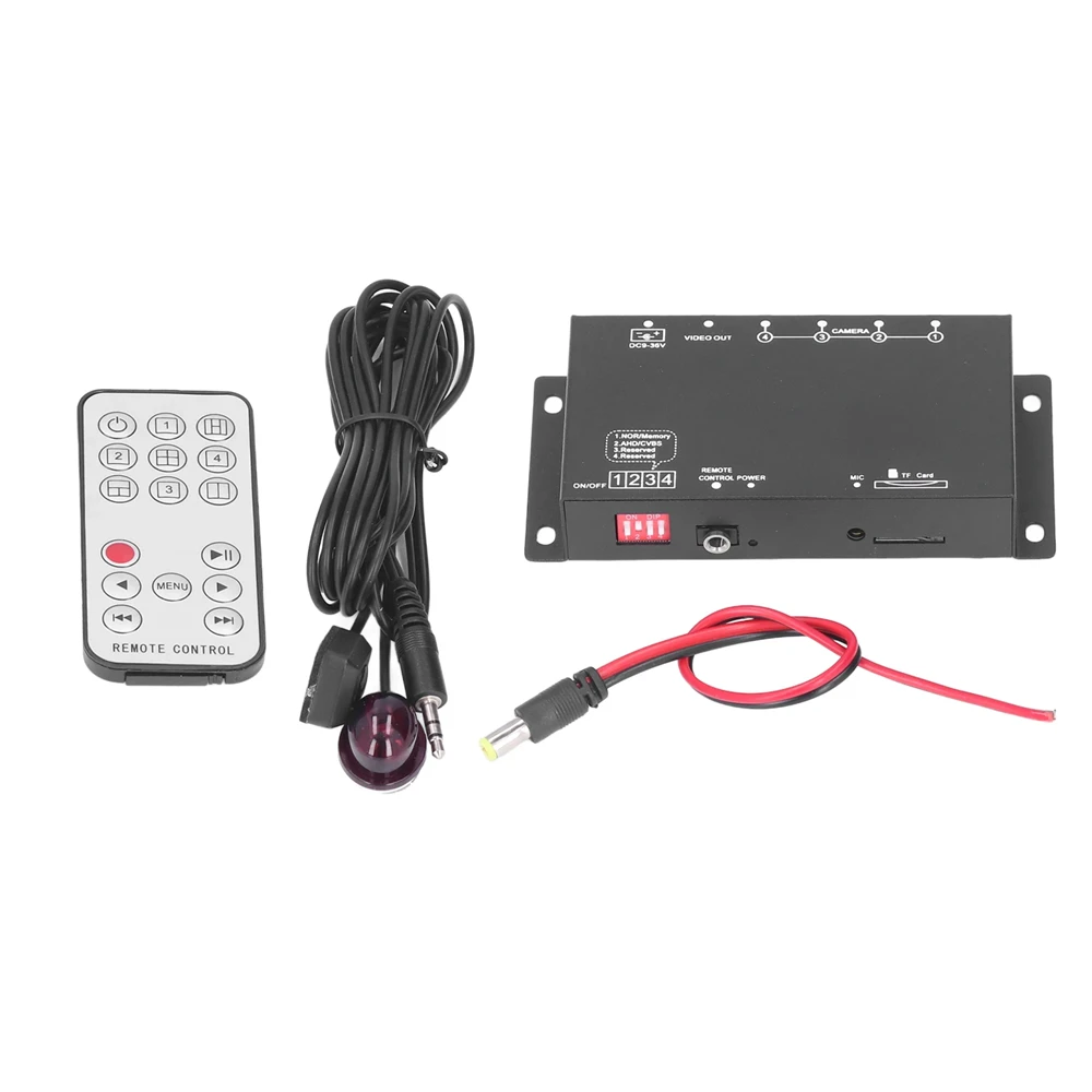 Vehicle Digital Video Recorder 4 Channel 1080P Overload H264 Mini MDVR for Boats for School Buses for Tank Trucks