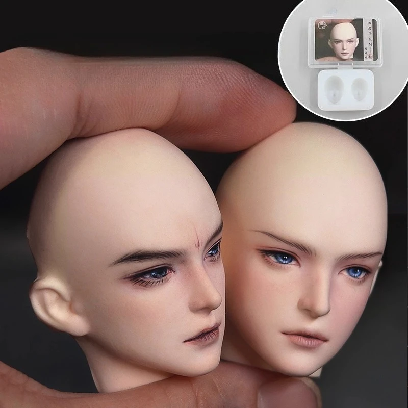 

Два в одном пропорциональная красивая мужская силиконовая форма для лица ручной работы DIY полимерная глина анимационная фигурка форма для скульптуры лица