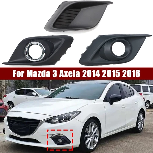 BKD1-50-C11 BKD1-50-C21 BJE1-50-C21A para Mazda 3 Axela 2014 2015 2016 cubierta de rejilla de luz antiniebla faro antiniebla marco capó