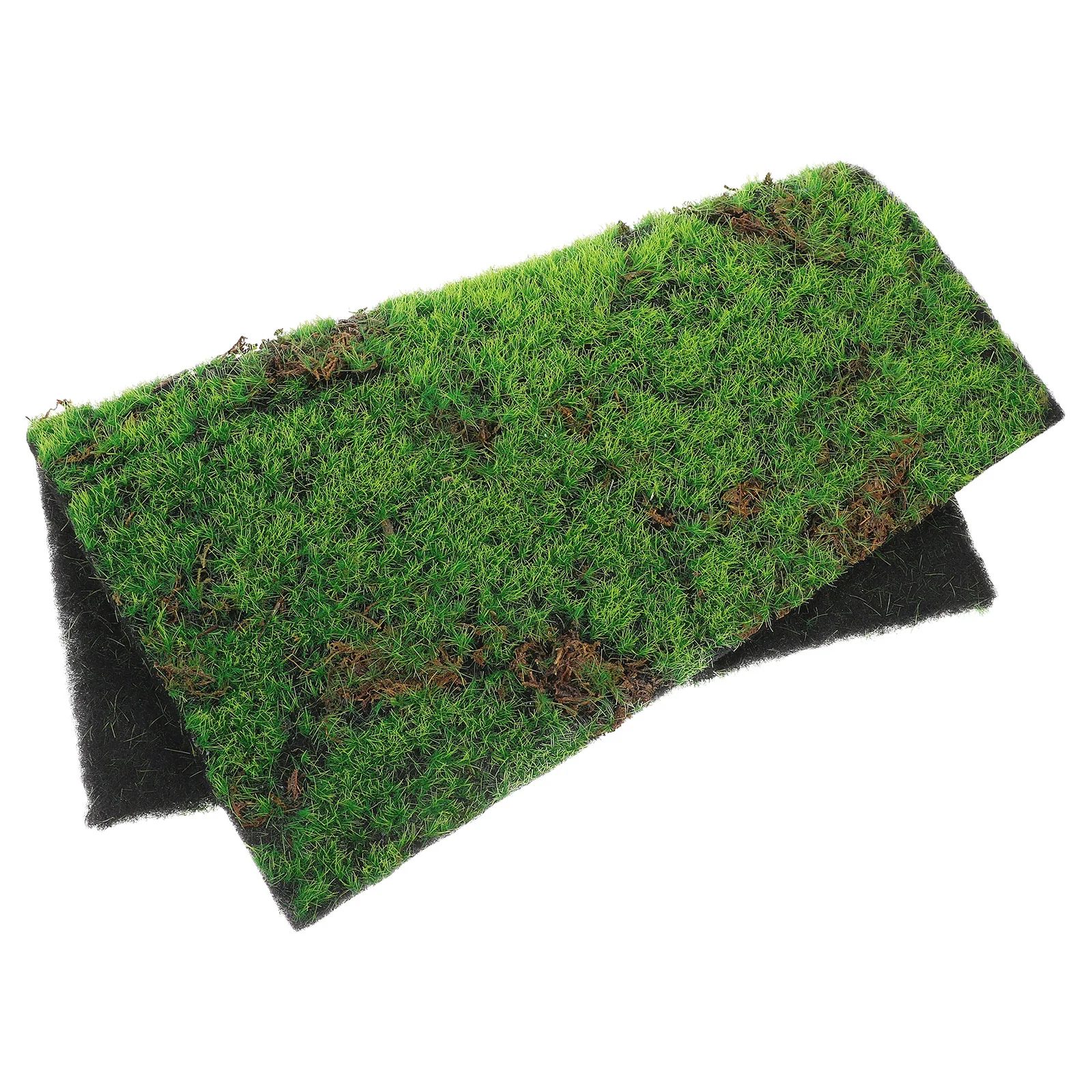 

Simulated Moss Lawn Area Rugs Decorative Artificial Turf Green Plastic Micro Scene