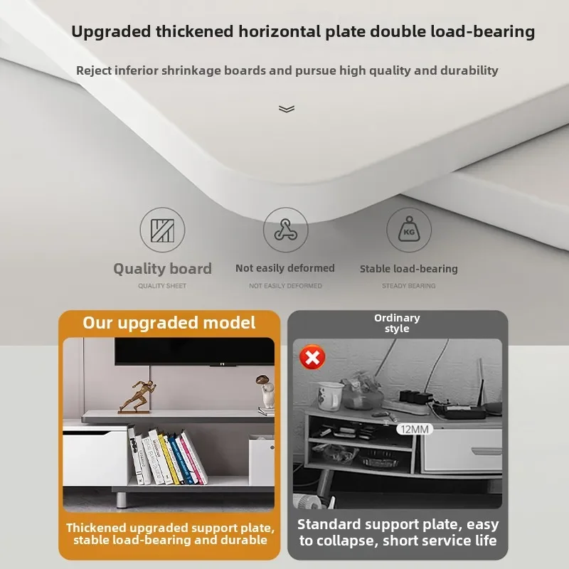 TV cabinet simple modern small apartment living room household TV cabinet telescopic floor cabinet coffee table TV