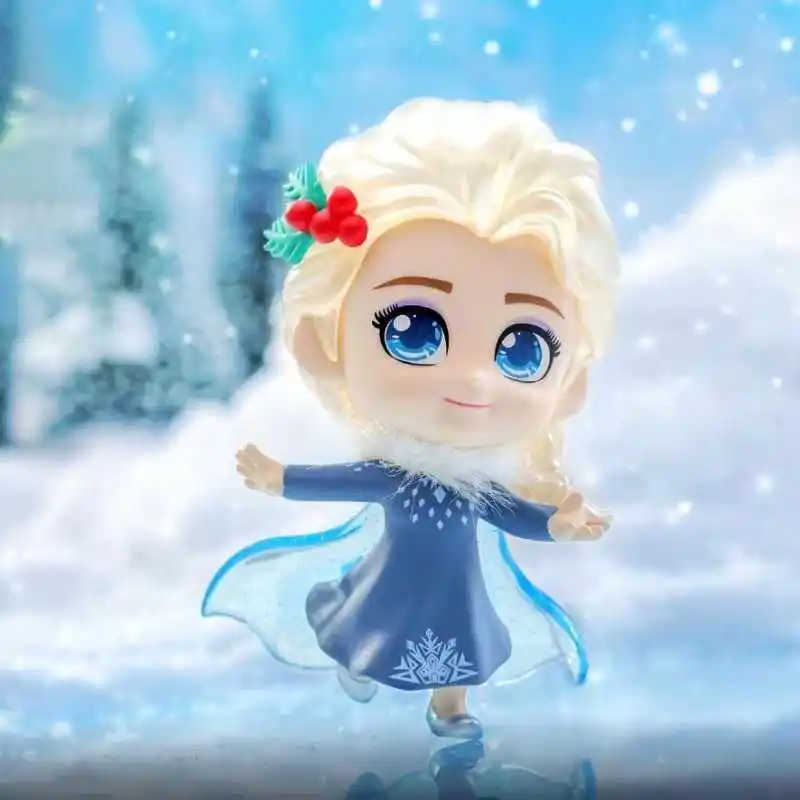 Hot Disney Blind Box Frozen 2.0 Cosbi Elsa Olaf Anna Mystery Box Anime Desktop Decoration Kawaii Pvc Model Toys Christmas Gift