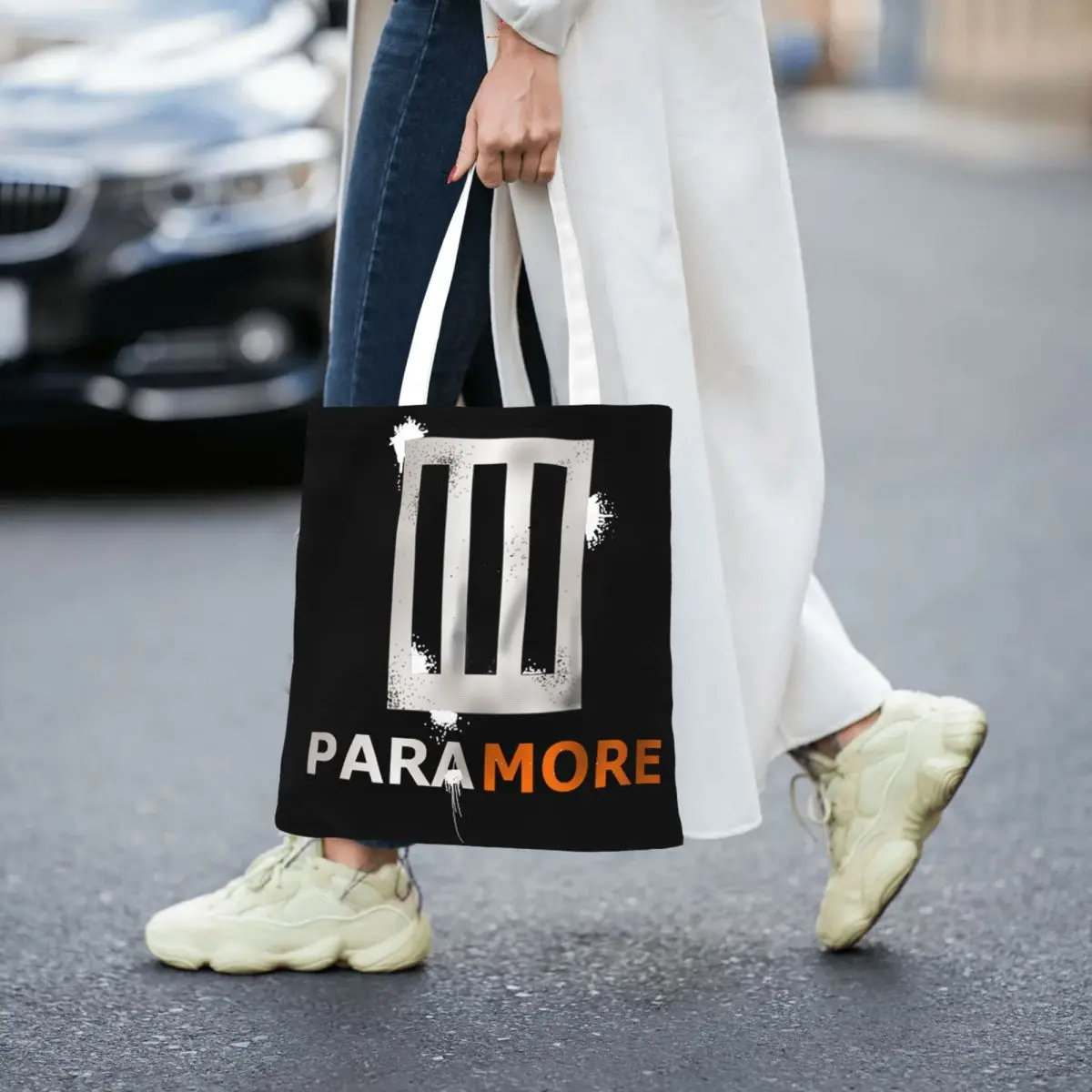 Donna uomo Paramore Band Tote Bags grande capacità nuova borsa della spesa Rock per borse da donna