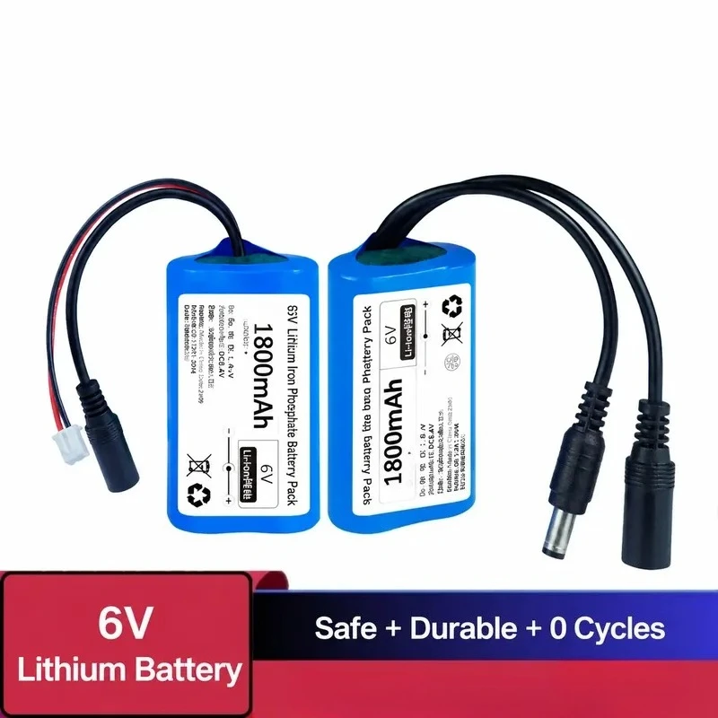 

6V Lithium Replacement Battery for Kids Ride On Car Motorcycle Electronic Scale Single Chip Module Power Supply