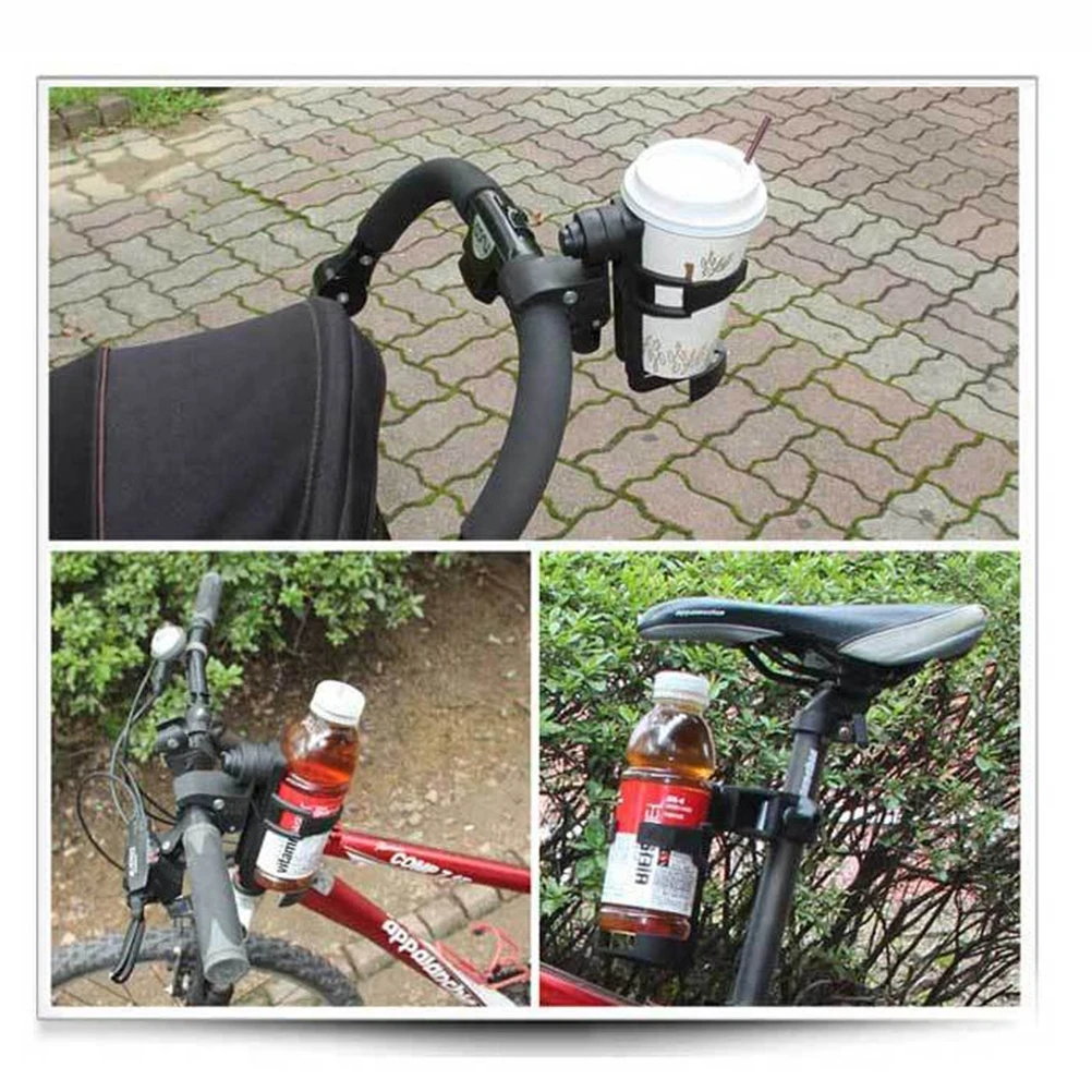 

Quick Disassembly Cup Holder Rack for Stroller Pram Bike Durable Lightweight Plastic Material Bottle Bracket Fits Most Vehicles