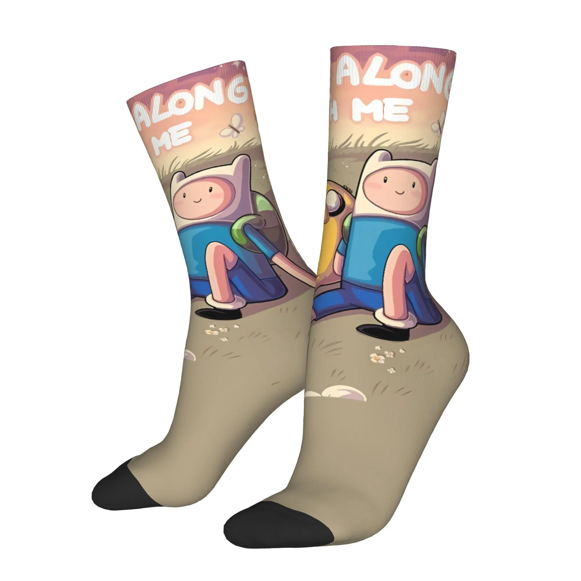 

Мужские носки из полиэстера с принтом «Время приключений с Финном и Джейком»