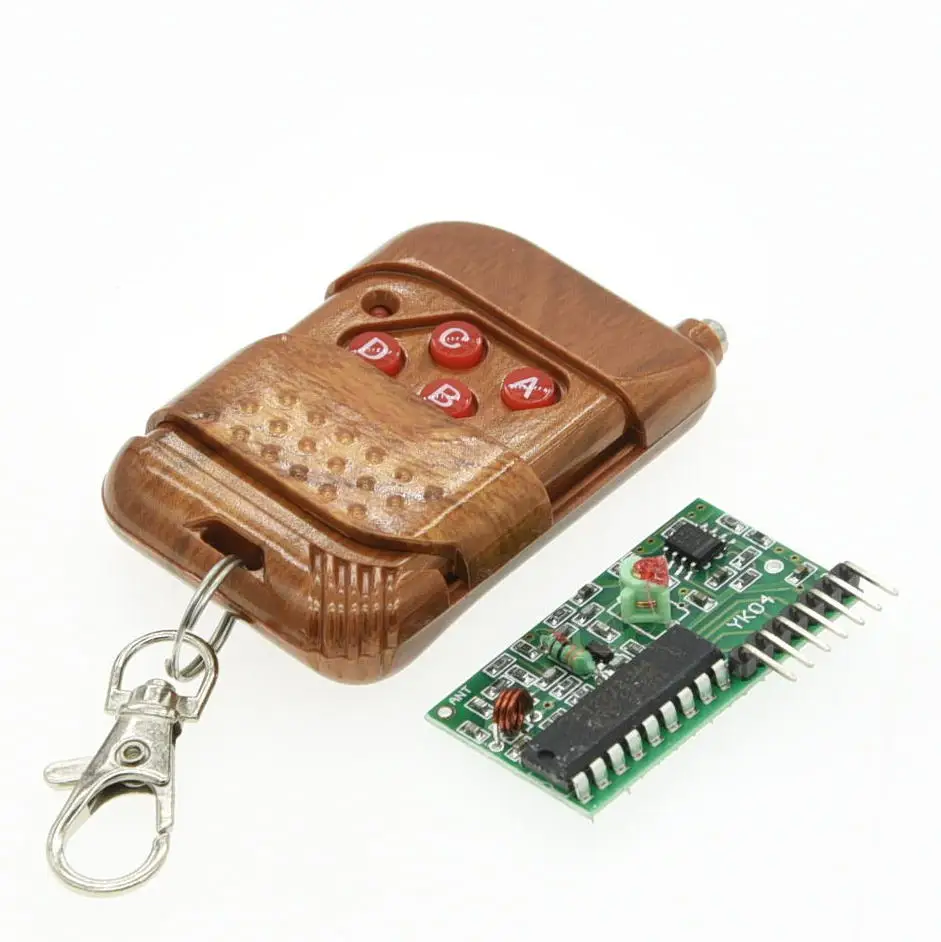 

Набор беспроводных пультов дистанционного управления IC 2262/2272, 4 канала, 315 МГц, модуль приемника, 1 компл.