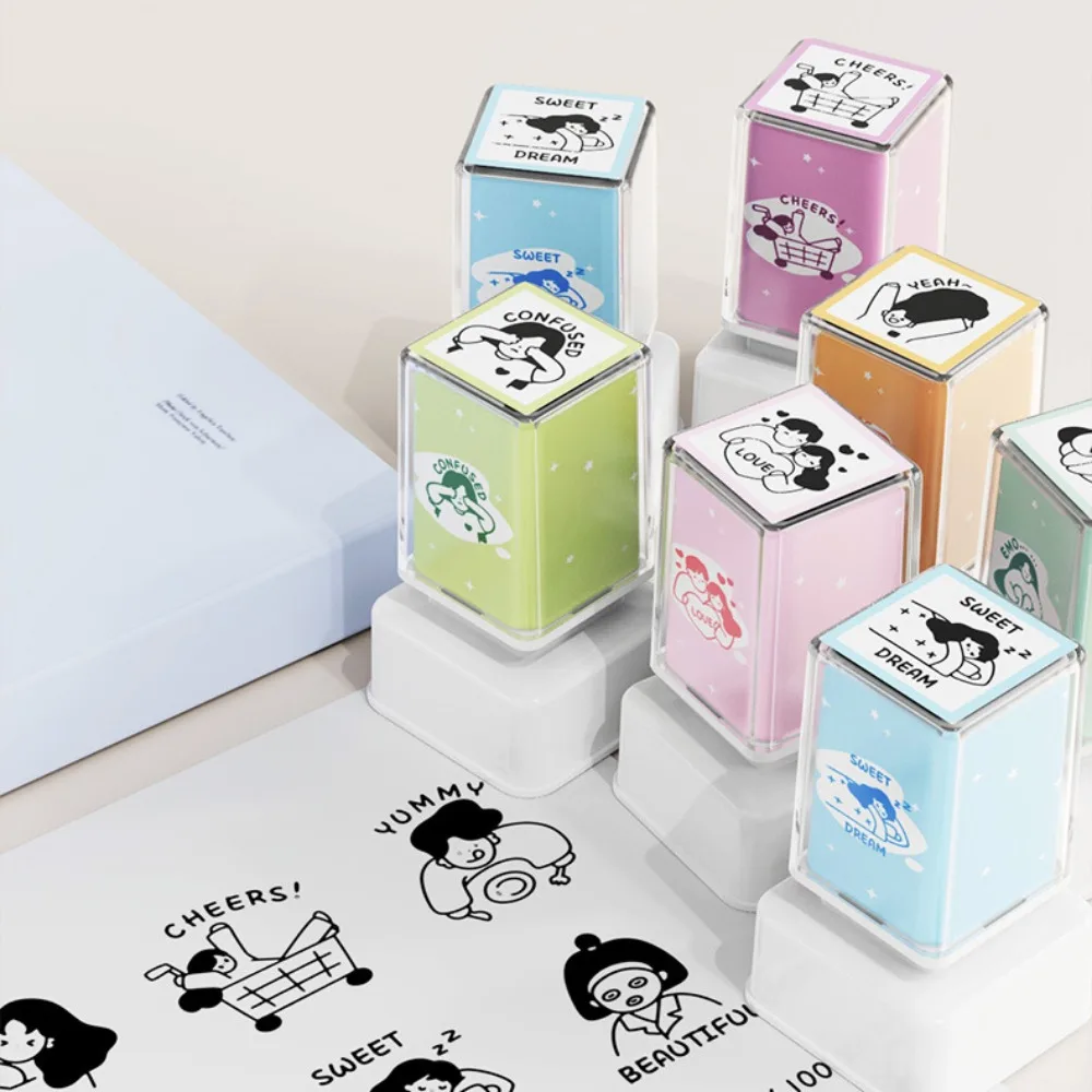 Adesivo sigillo creativo giocattolo sigillo ricompensa senza traccia serie scatola sigillo materiale decorativo sigillo carino materiale scolastico di cancelleria per studenti