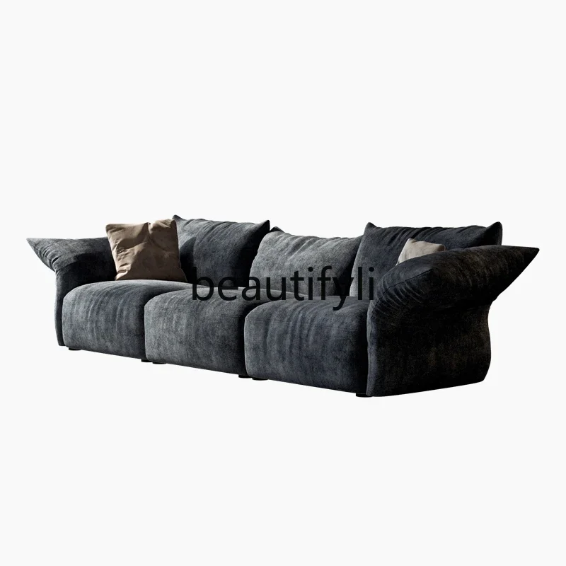 

Petal sofa Italian minimalist living room chenille flannel special-shaped curved designer fabric