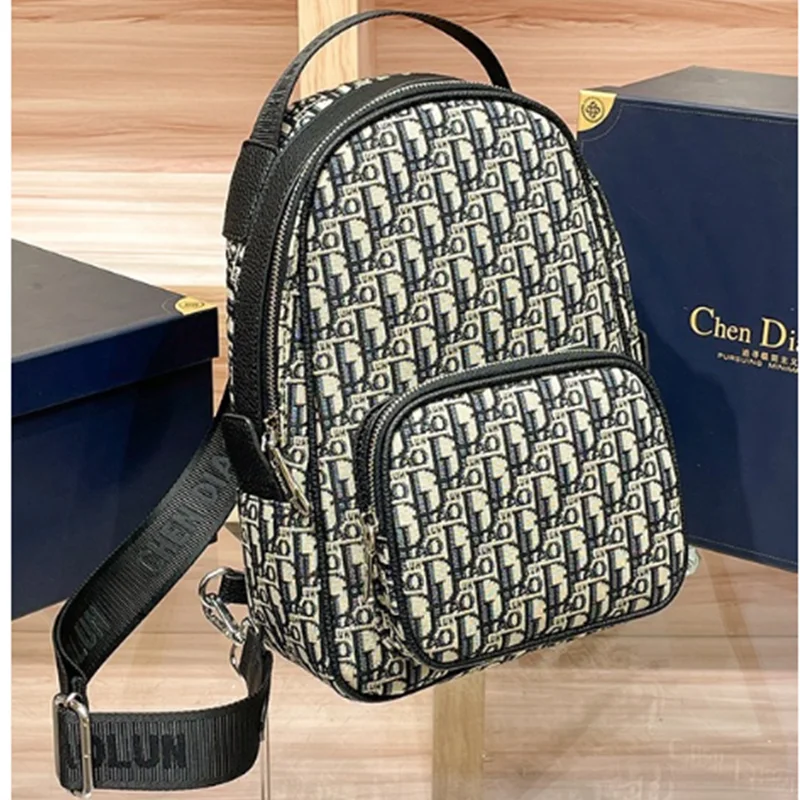 Shoulder Bag Female New Large-Capacity Versatile Retro Anti-Theft Ladies Printed Shoulder Crossbody Travel Bag Mobile Phone Bag