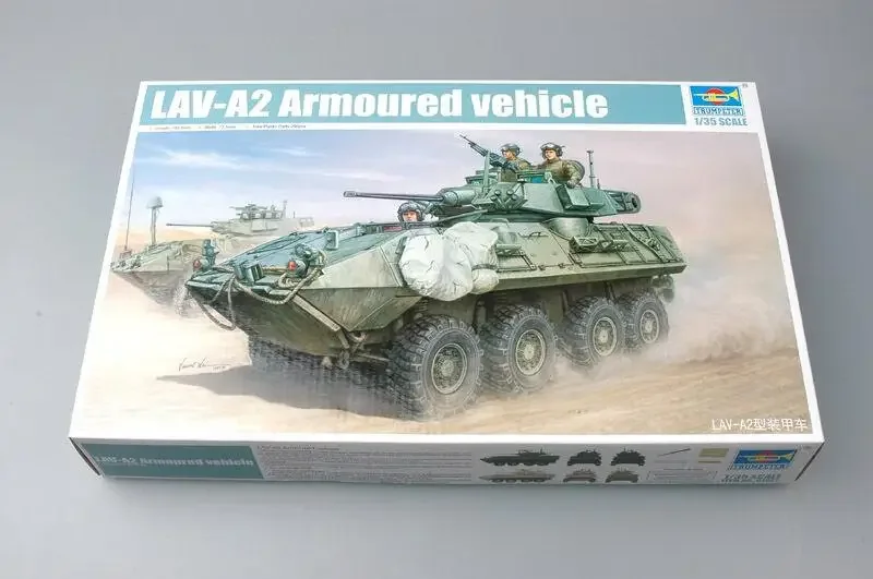 

Trumpeter 01521 1/35 LAV-A2 8X8 колесный бронеавтомобиль в сборе, пластиковый комплект модели