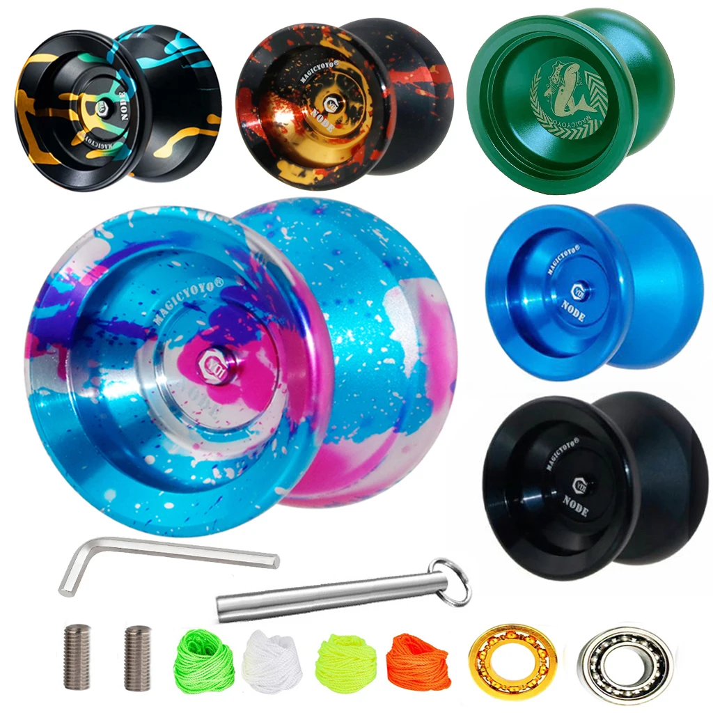 MAGICYOYO-juguete de bola de Metal, serie Y01-Node N12, 10 rodamientos con cuerdas de cuerda, Yoyo N12