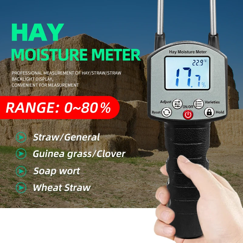 

Moisture Meter Long Probe Humidity Meter for Forage
