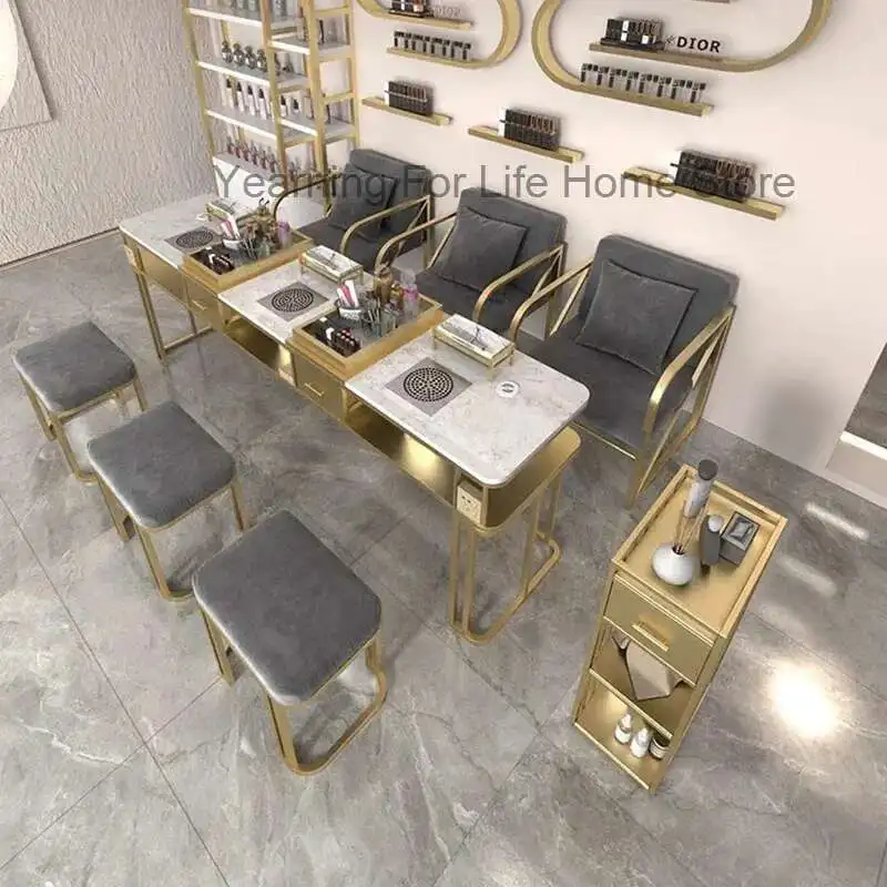 

Accessories Stand Nail Table Workstation Manicure Barbershop Beauty Nail Table Modern Receptio Tavolo Per Unghie Salon Furniture