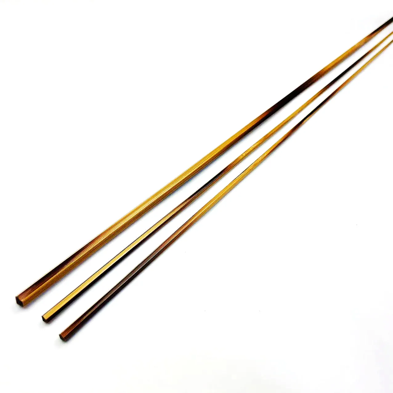 Imagem -05 - Zhusrods-flame Bamboo Fly Fishing Rod Blanks Níquel Prata Virola Handmade Dica Seção Dica