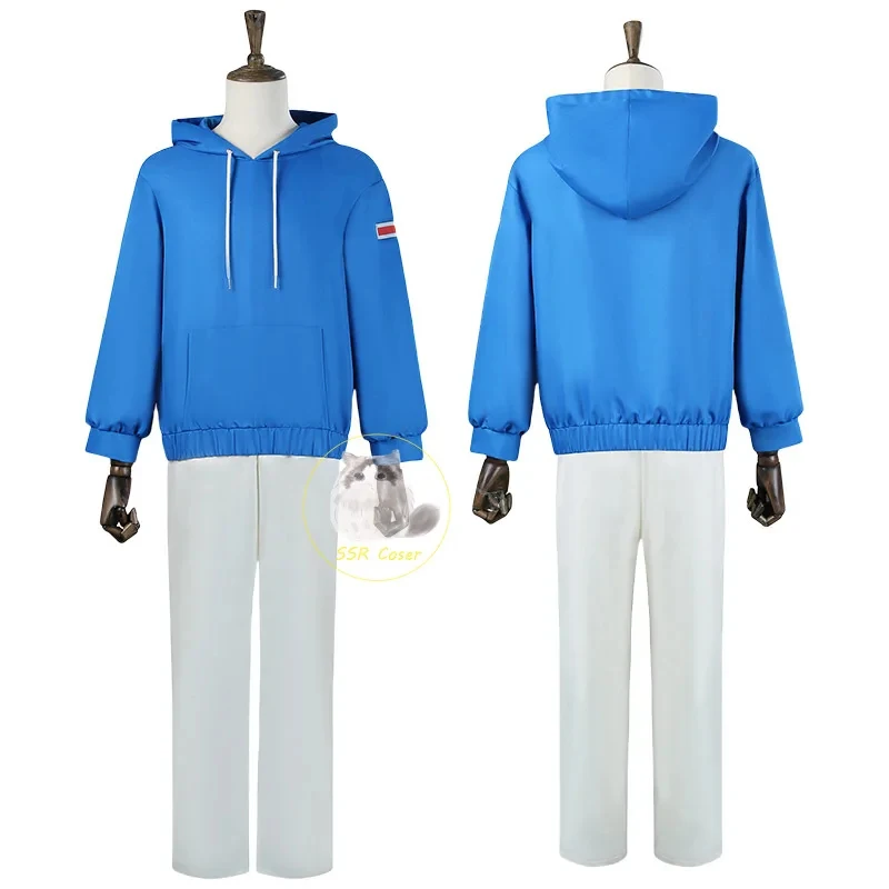 ☣2026 Anime Sakamoto Days Cosplay Asakura Shin Cosplay Costume Wig Shin Asakura Sweatshirts Trousers Apron Uniform Halloween ☣~! view 3