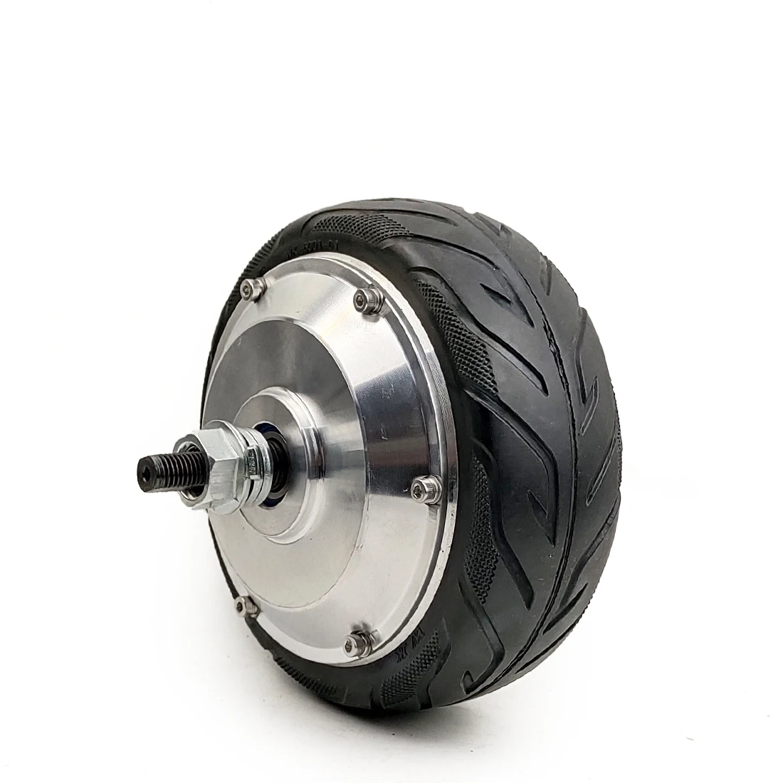 Roda do motor do cubo do carrilhão do scooter de 6,5 polegadas 350W com carro elétrico dos pneus do núcleo sólido