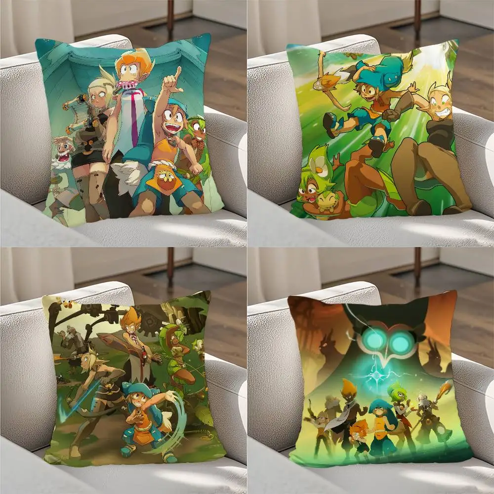 

Game W-WakfuS Pillow Case Luxury Double-sided For Car Pillows 45x45 Cushions Cover Home and Decoration Sofa Pillow case
