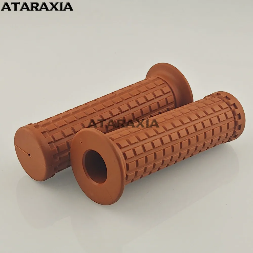 Cafe Race Motorcycle Handlebar Grip Retro Rubber Handle Bar Non Slip Unviersal Vintage Grip 22MM 7/8" handlebar cafe racer moto view 6