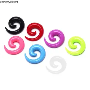 Caracol espiral Taper carne túnel maca orelha, expansor, estiramento Plug, moda, 16pcs por conjunto 10 principais vendas espiral alargador - №7