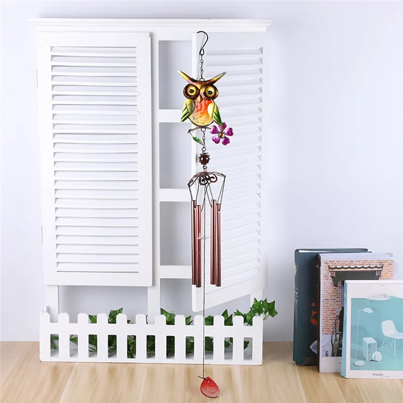 Home Mode Decoratie Metalen Windgong Uil Windgong Tuin Outdoor Decoratie Hanger Cadeau Accessoires Gereedschap