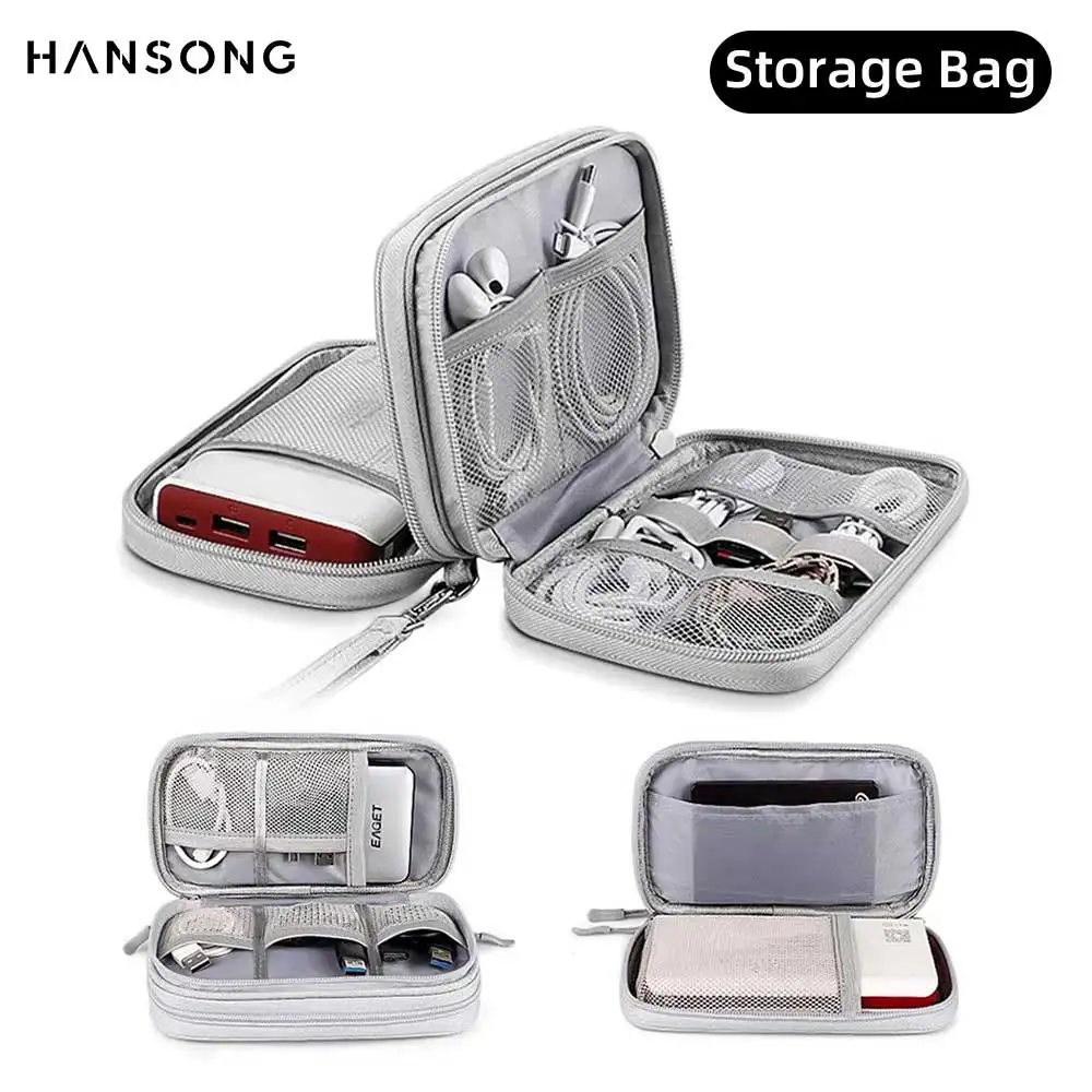 

Digital Accessory Bag Multifunction Travel Organizer Bag 3 layers Pouch Carry Case Portable Waterproof Storage Bags for Cable