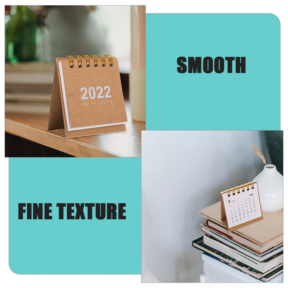 

Mini Desktop Simple Note Planner Small Fresh Paper Writable Calendar Yearly Desktop Calendar ganizer Writable Agenda