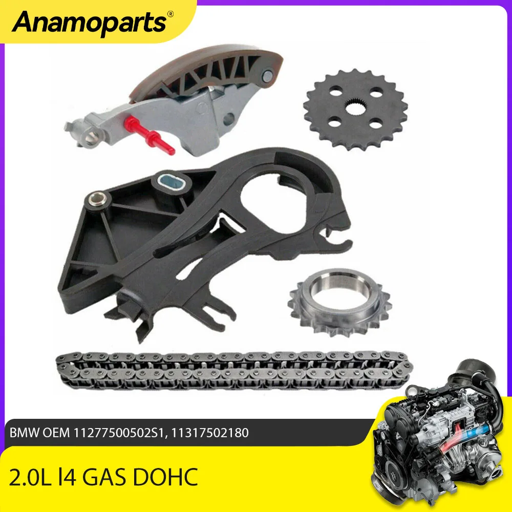 

Oil Pump Drive Chain Kit fit 2.0 L N46 N42 l4 GAS DOHC Naturally Aspirated For BMW E90 E91 E93 E46 E84 X3 118i 120i 318i 2.0L