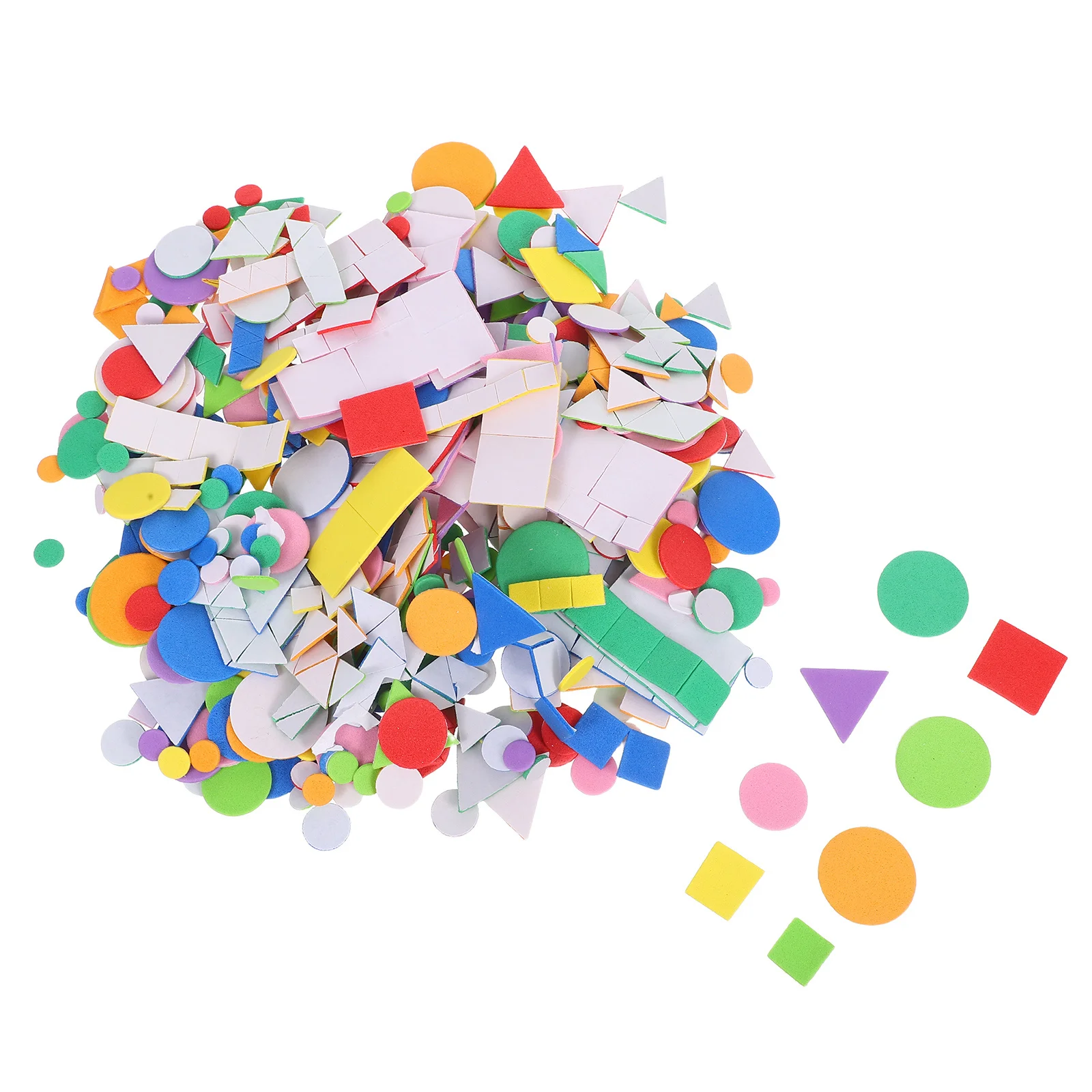 

960 шт. детских наклеек из пенопласта, геометрические фигуры для занятий, дошкольного обучения, рукоделия, многоразового использования, декора стен
