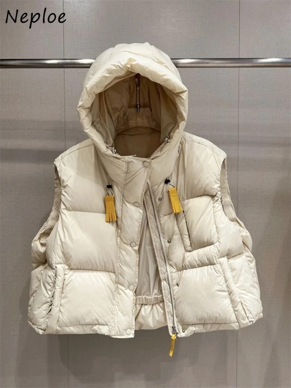 

Neploe персонализированная простая корейская офисная женская одежда Mujer Chaqueta с капюшоном в стиле вестерн, свободная уличная одежда в стиле хип-хоп Y2K Moda, верхняя одежда