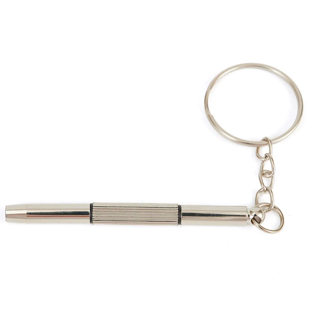 New Practical Screwdriver Tool 1.7mm 2.6 (mm) 3in1 50mm 60mm (blade) Glasses Keychain Keyring Repair Tool Screw