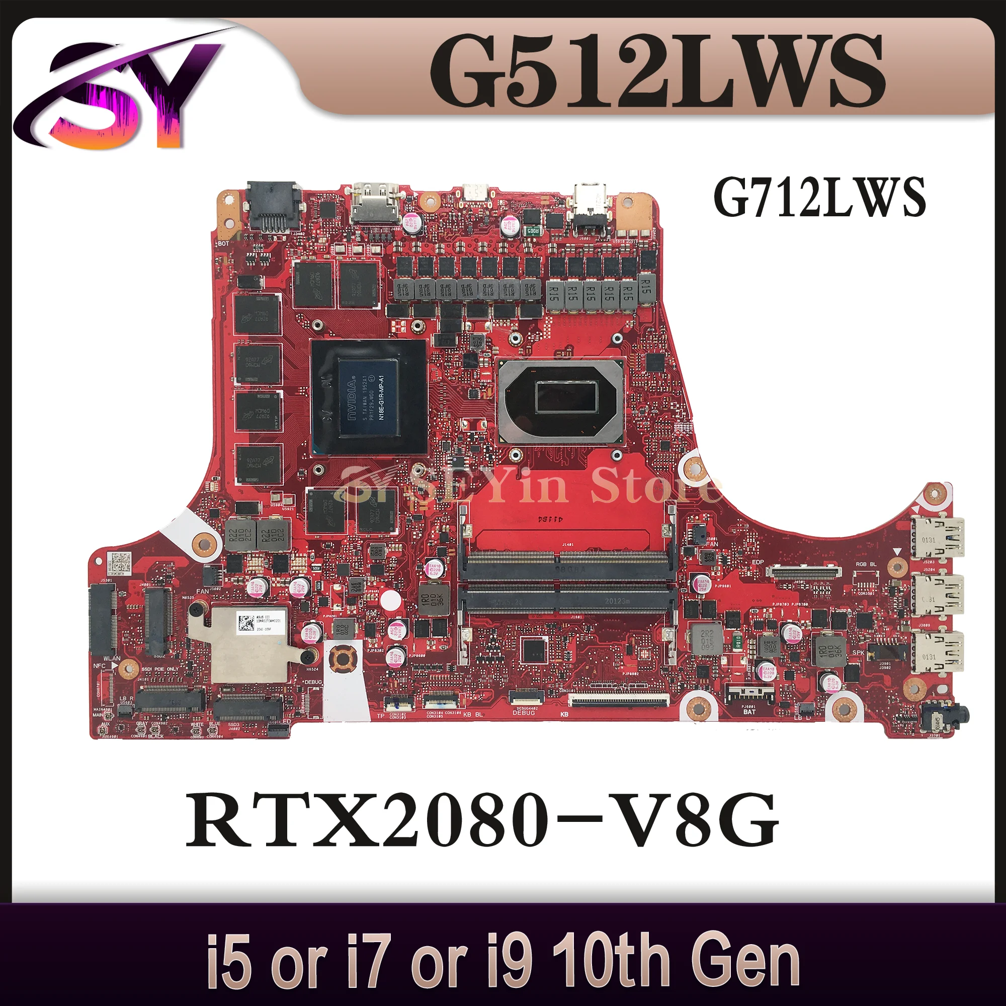 G532LWS G732LWS Mainboard For ASUS G512LV G512LW G512LWS G512LU G712LV G712LWS G712LW G712LU GL512L GL712L Laptop Motherboard