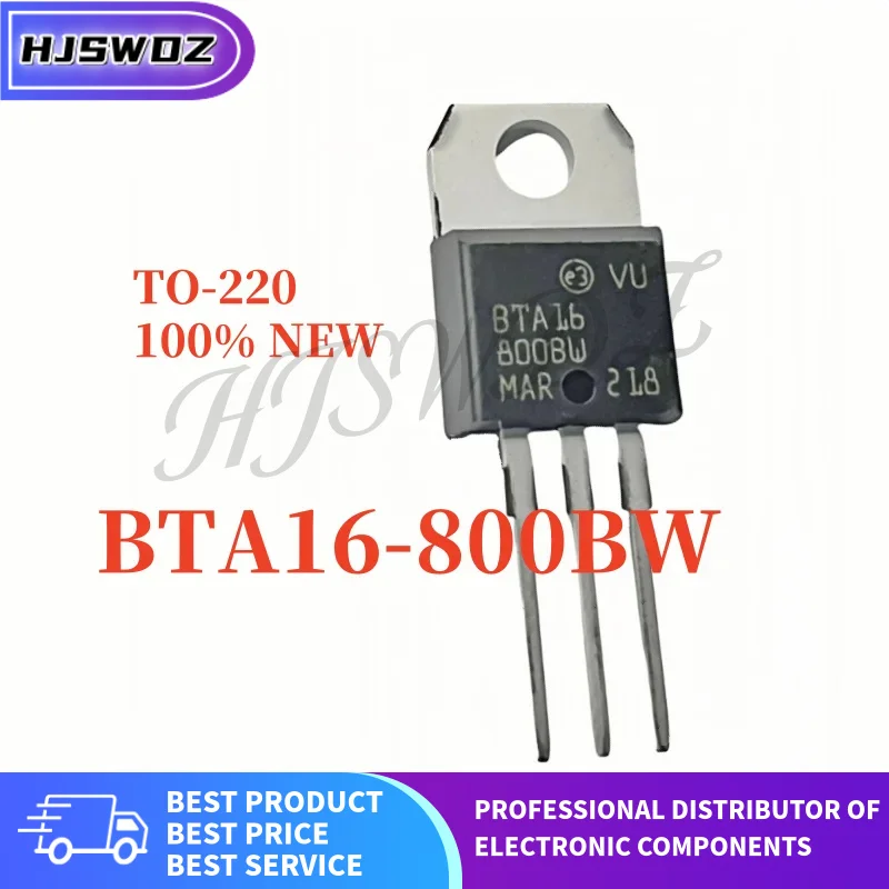 10PCS Brand New BTA16-800C BTA16-800BW BTA16-800CW BTA16-800SW BTA16 TO-220 Transistor High-power In Stock