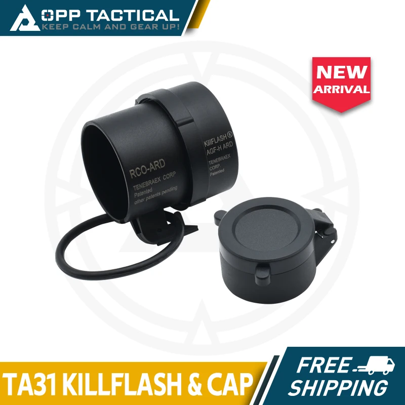 Killflash Anti-Reflection Device and Flip Up Quick Spring Cap for TA31 4x32 Scopes