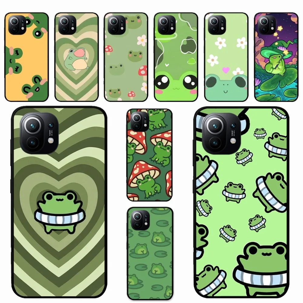 Cartoon Frog Phone Case For Samsung S 20 21 22 23 plus Ultra for Redmi Note 8 9 10 11 for Huawei Y 5 6 9