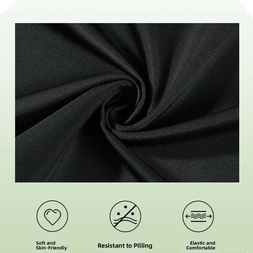 

3pcs Beachwear Long Sleeve Swimsuit Sun Protection Underwater Clothings Women Bathing Suit Black Smooth Beach Swim Skirts Women