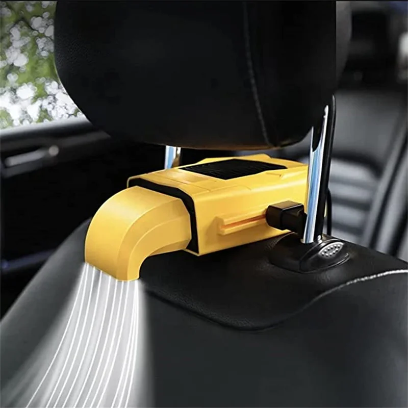 

Portable USB Car Back Seat Cooling Fan Car Seating Fan 3 Speed Adjustable Backseat Ventilation sheet Fan Rechargeable Air Fan