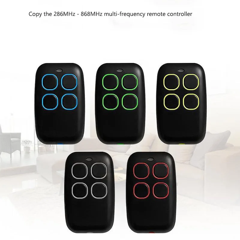 

Garage Door Remote Replication Device 286MHz - 868MHz Multi-frequency Code Cloning Door Keychain Command Transmitter