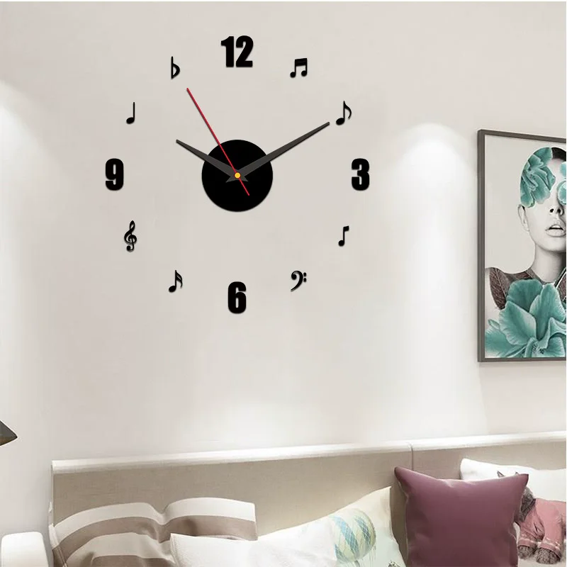 

Modern Design Wall Clock 3D DIY Quartz Clocks Fashion Watches Acrylic Mirror Stickers Living Room Home Decor Horloge