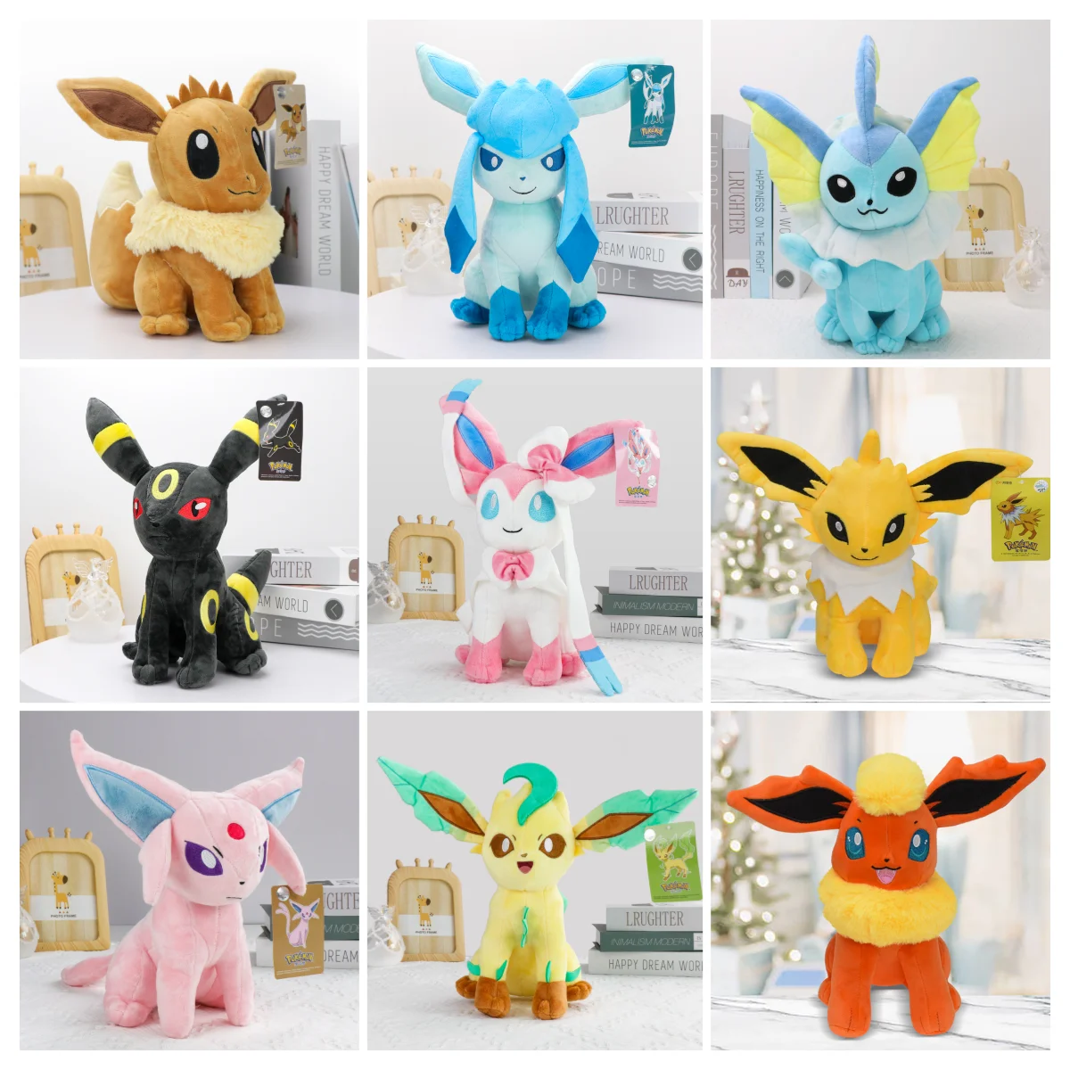 

Оригинальная плюшевая игрушка Pokemon Umbreon Espeon Sylveon Glaceon Leafeon Jolteon Flareon Vaporeon, мягкая кукла Peluche, высокое качество