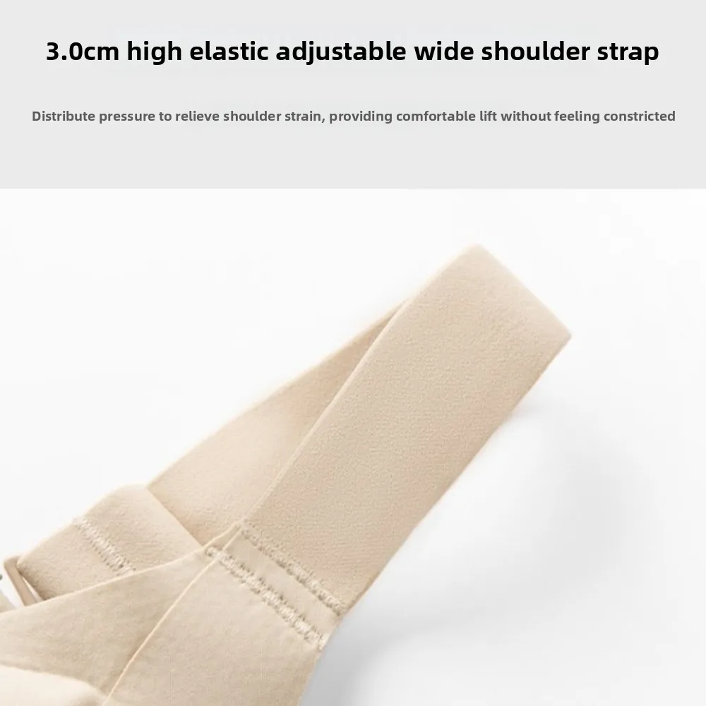 

Ice Silk Large Wireless Bra Push Up Underwear Large Size Underwear for Women Lingerie Slim Seamless Support Bra Sport