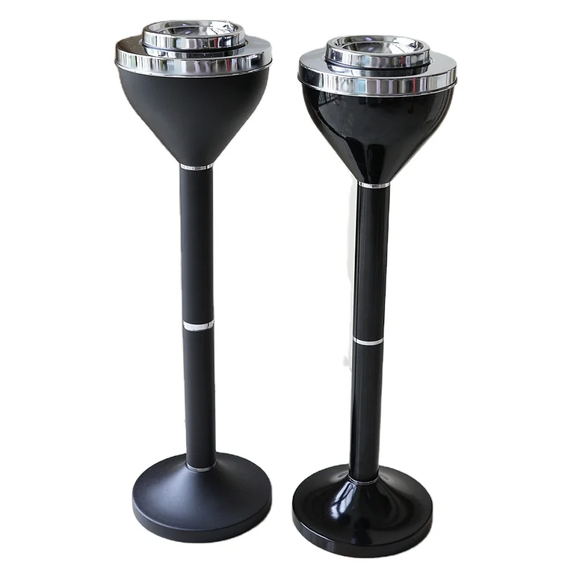 Standing Ashtray Office Ashtray with Cover Large Creative Metal Bin Modern Bathroom Toilet Ashtray for Hotel Commercial Use