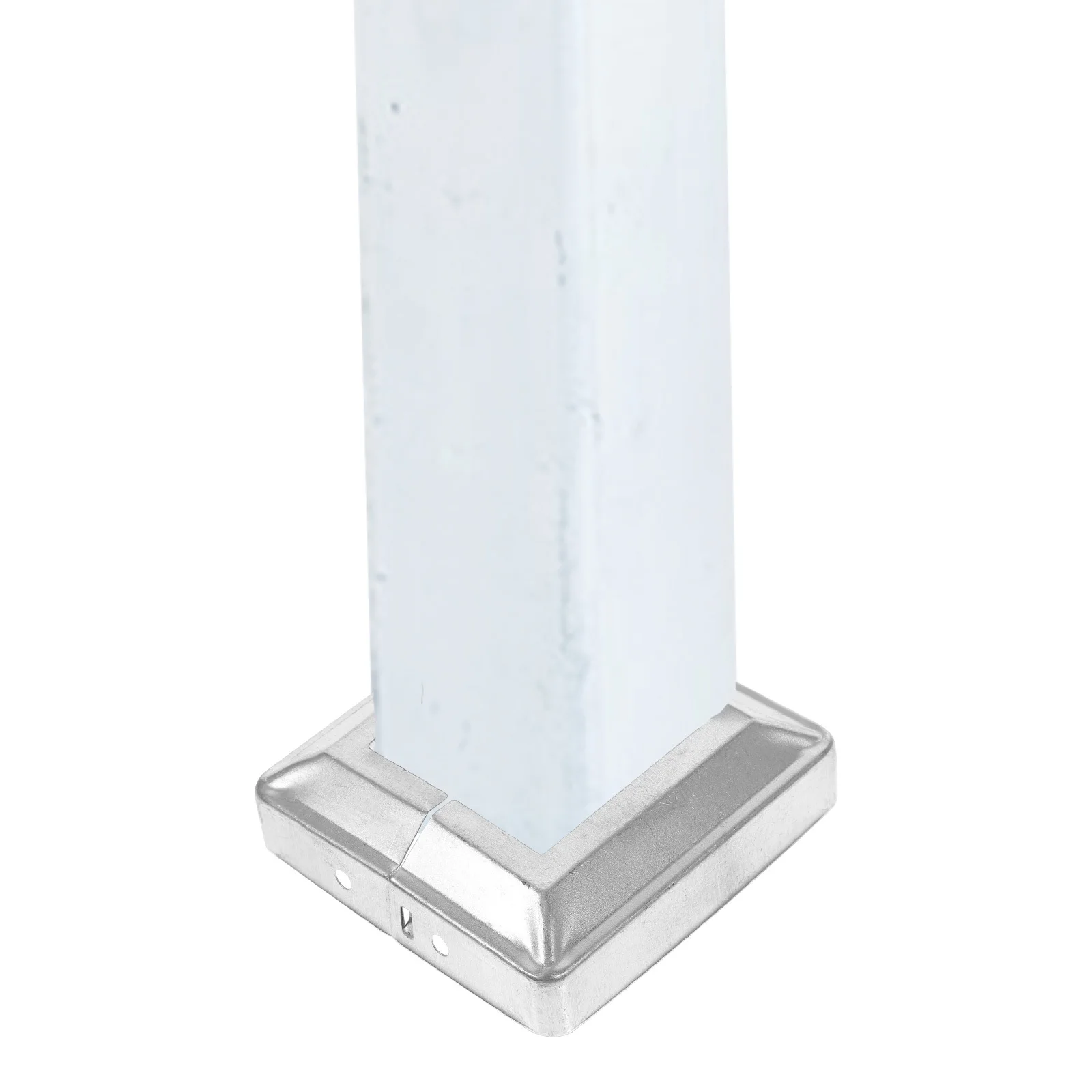 

10pcs Fence Post Caps Square Metal Covers Outdoor Deck Railing Column Wraps Decorative Post Skirt Replacement_Fence Parts_Garden