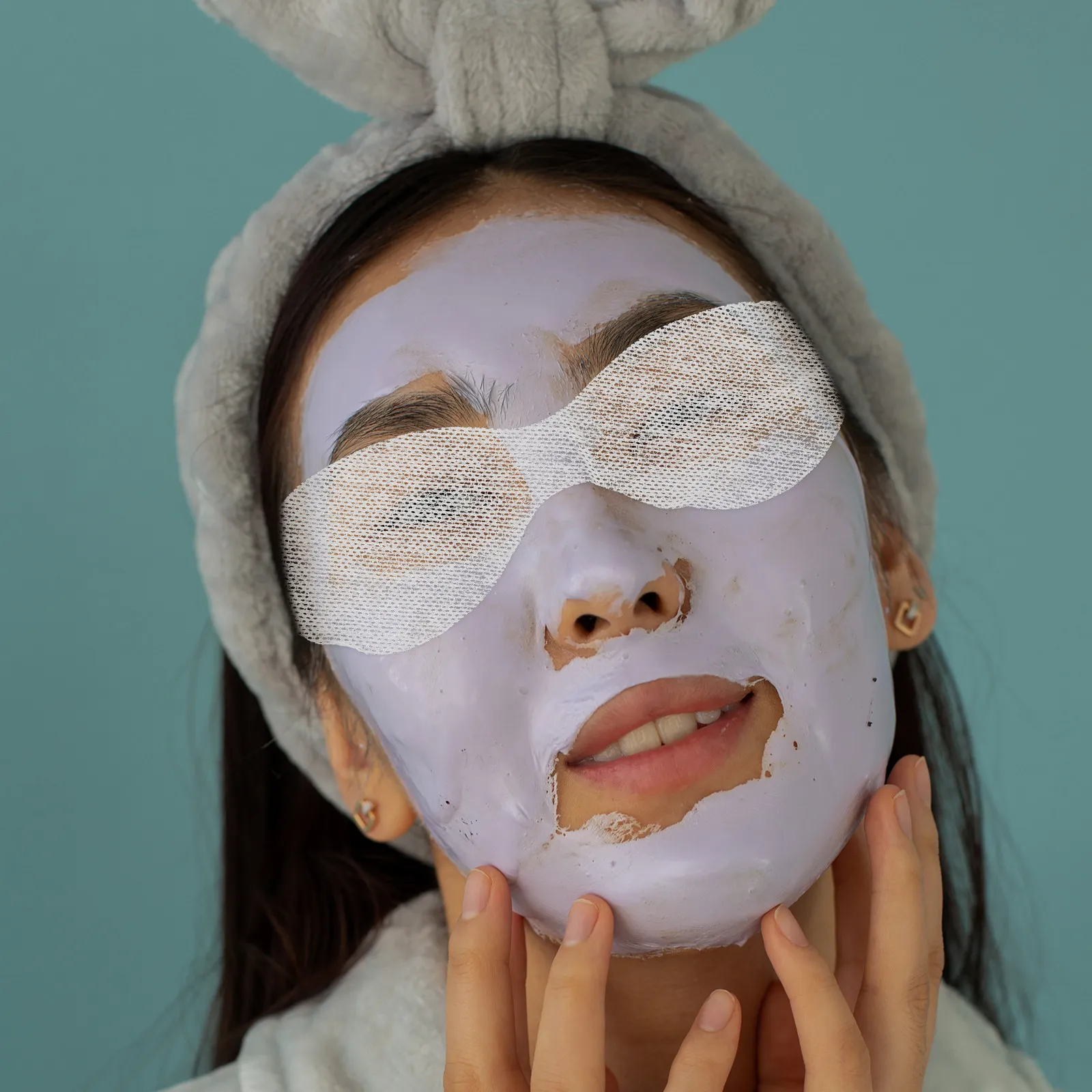 600Pcs Eye Mask Sheet Disposable Moisturizing Thin Lightweight for Beauty Salon DIY Facial Eye Care Accessories
