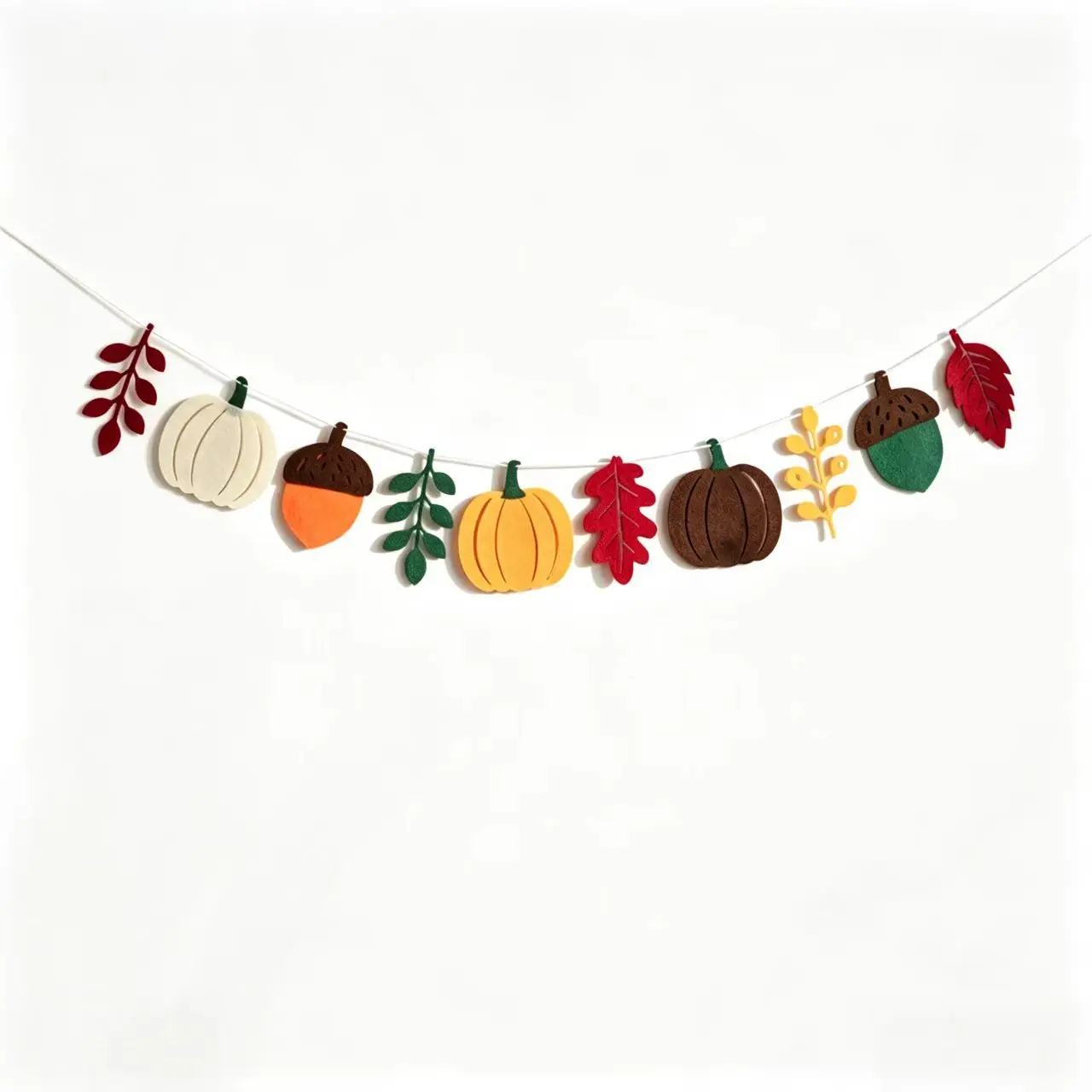 Autumn Pumpkin Leaves Flag Harvest Festival Fireplace Terrace Thanksgiving Banner Halloween Autumn Home Party Decoration - view 4