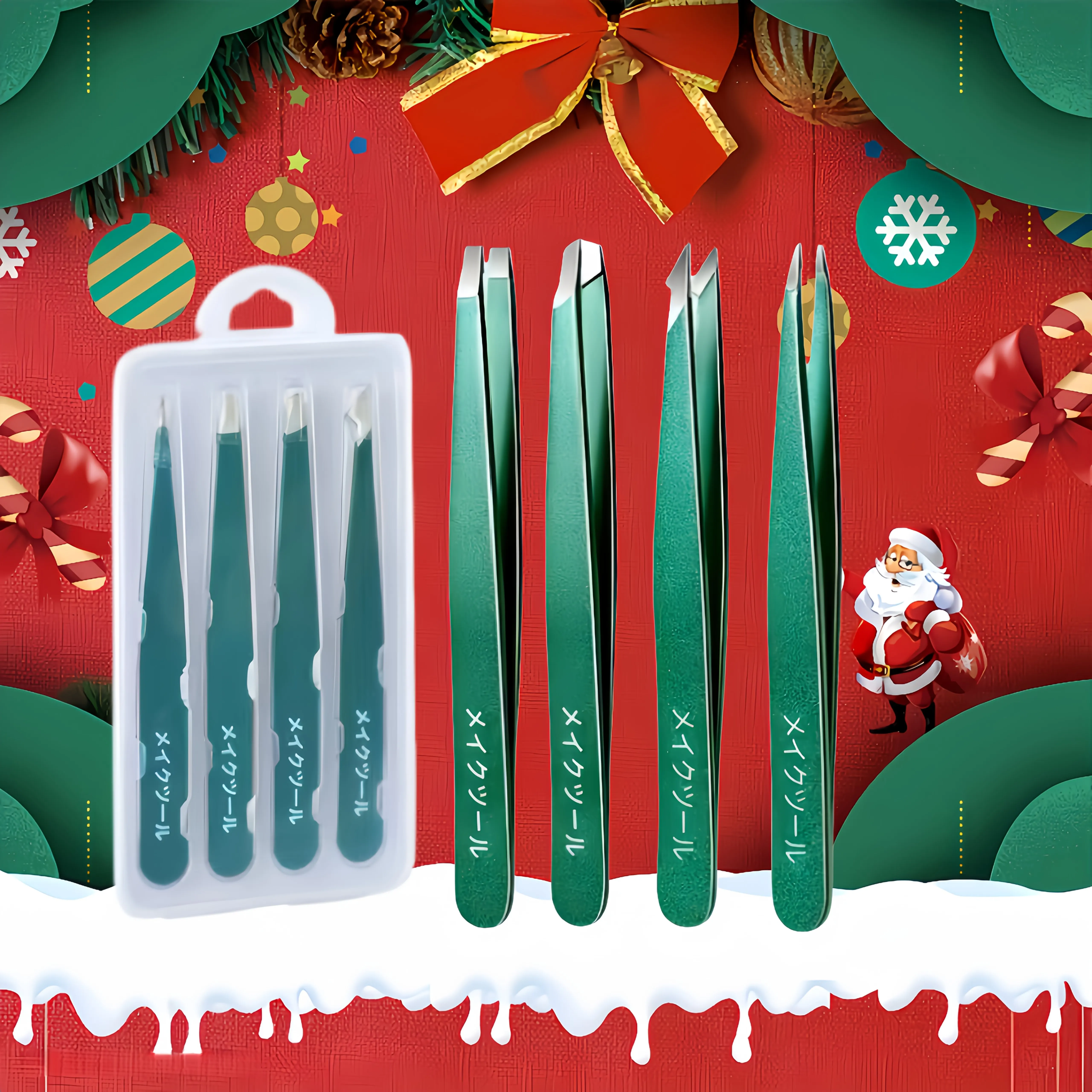 High-Precision Stainless Steel Tweezers Set Suitable for Men and Women for Hair Removal Beard Plucking, Eyebrow Shaping