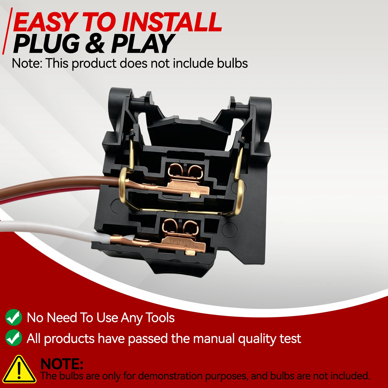 For Ford Focus MK2 MK3 H7 Headlight Bulb Socket Adapter Harness 3M5A13K140BA