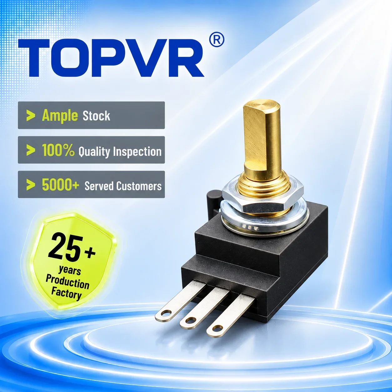 TOPVR Non-Contact Hall-Effect Angle Sensor Potentiometer MA17 0–5 V Magnetic Sensing 360-Degree Rotation Displacement Measure